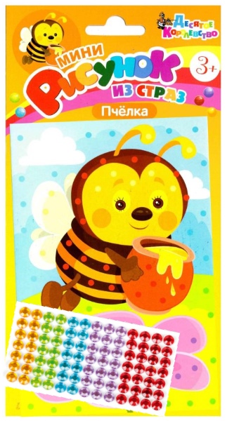 Рисунок из страз «Пчелка»