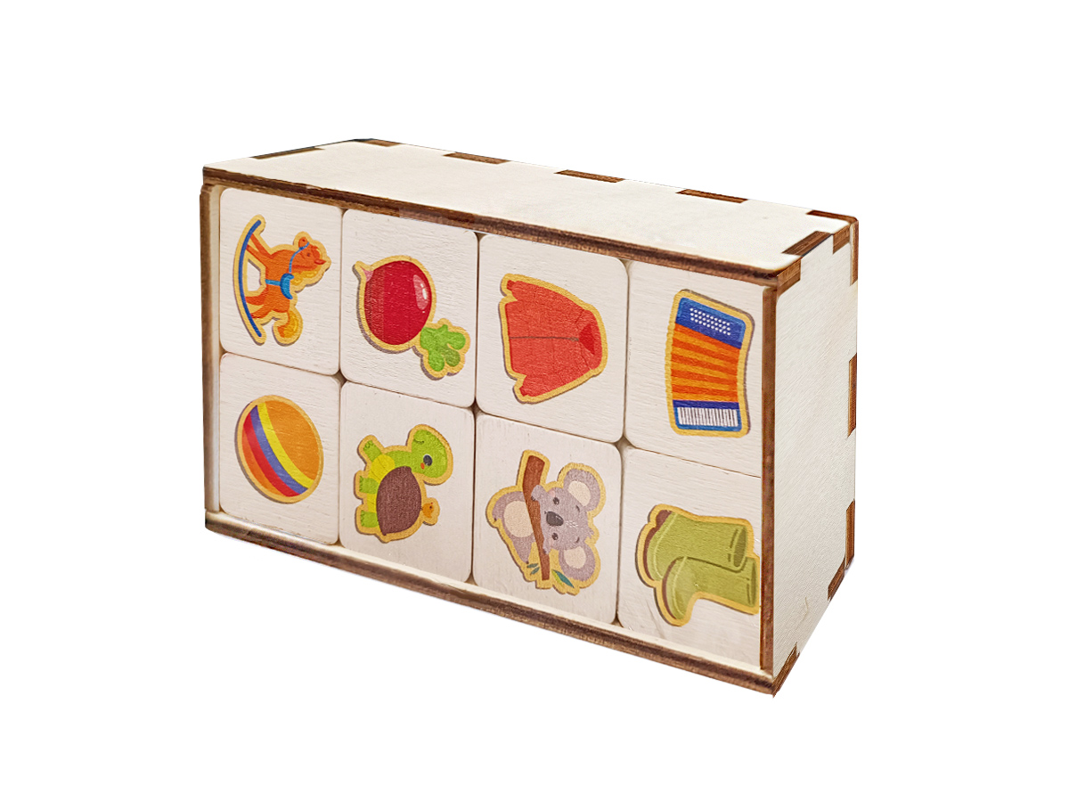 Развивающее деревянное лото для детей Мемо (парные картинки)