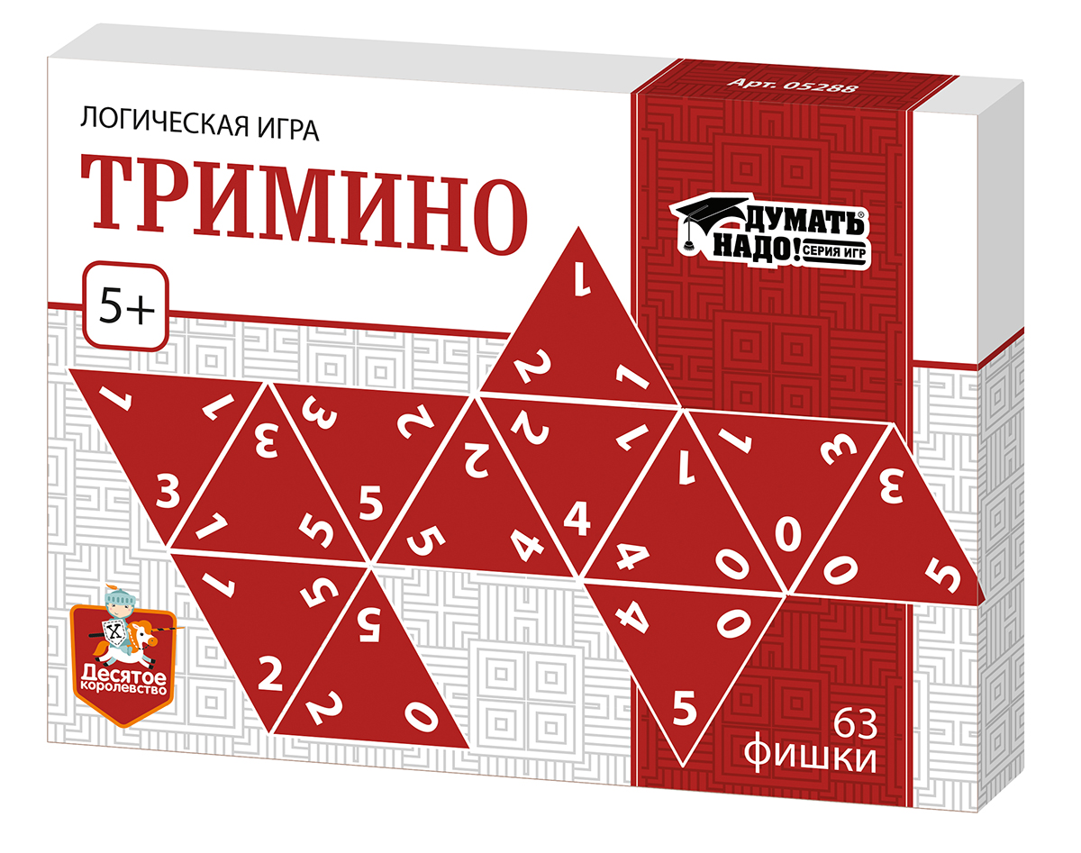 Настольная игра для развития логики у детей Тримино
