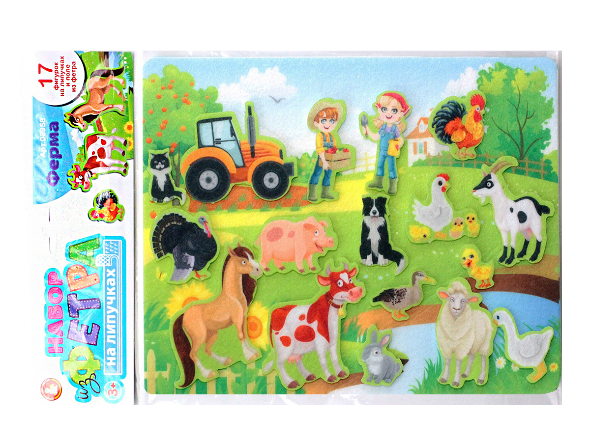 Набор из фетра на липучках Ферма