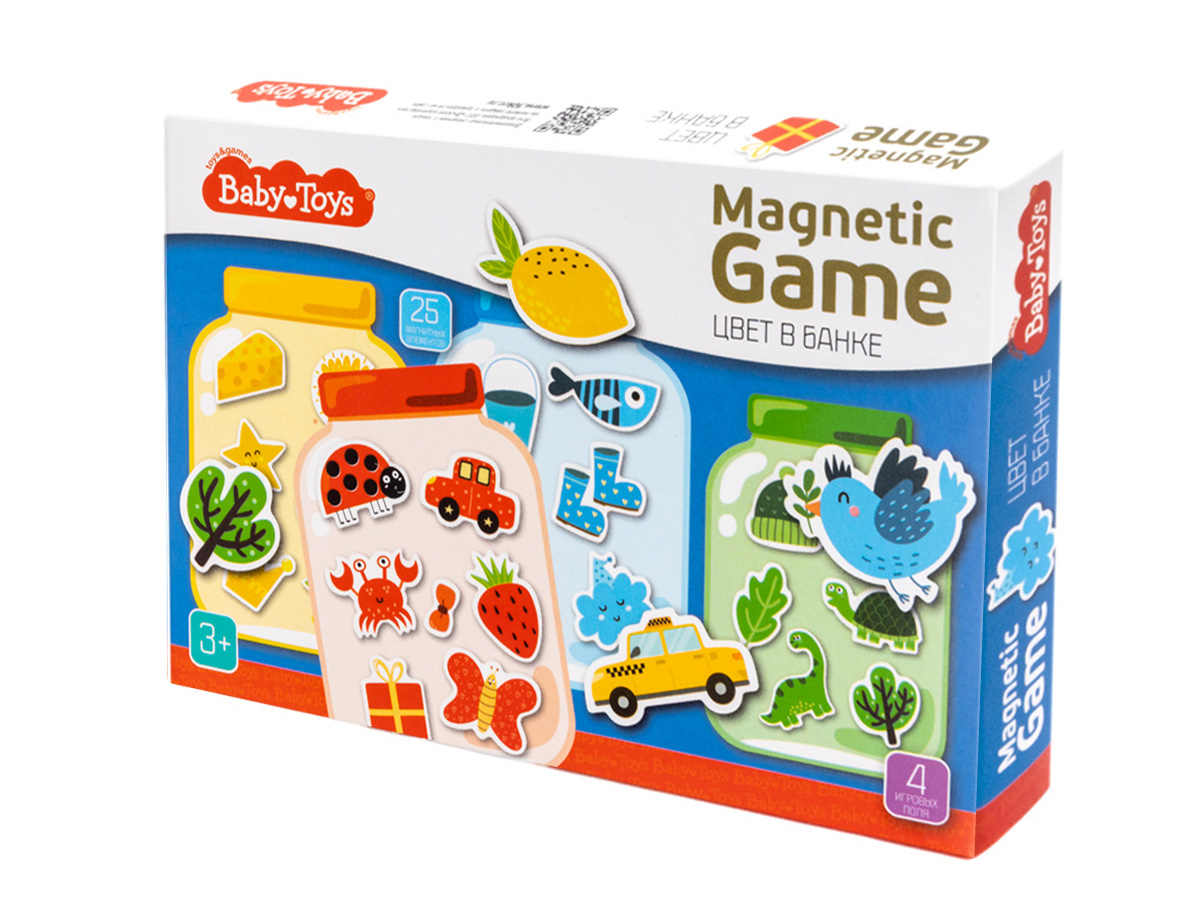 Магнитная игра "Цвет в банке" Baby Toys «Десятое Королевство»