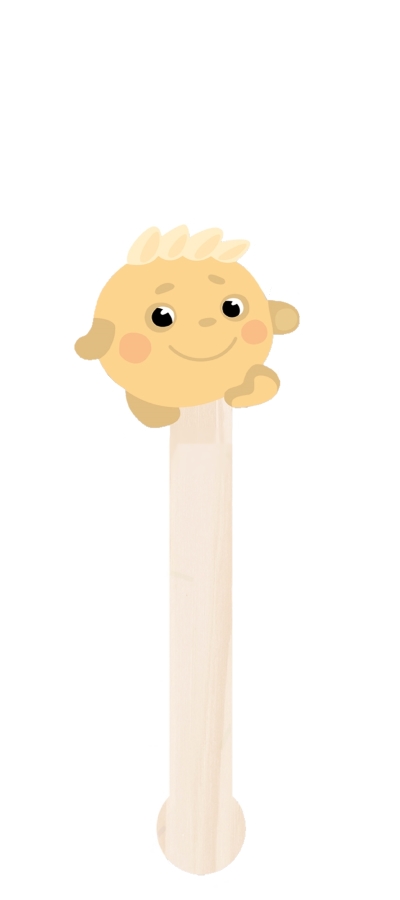 Кукла для штокового театра Колобок