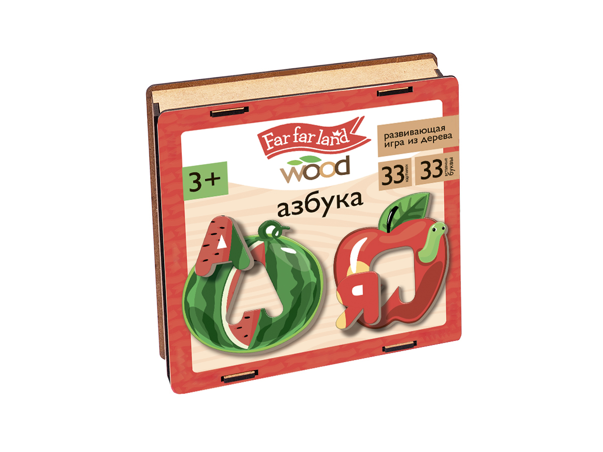 Деревянная обучающая игра Азбука