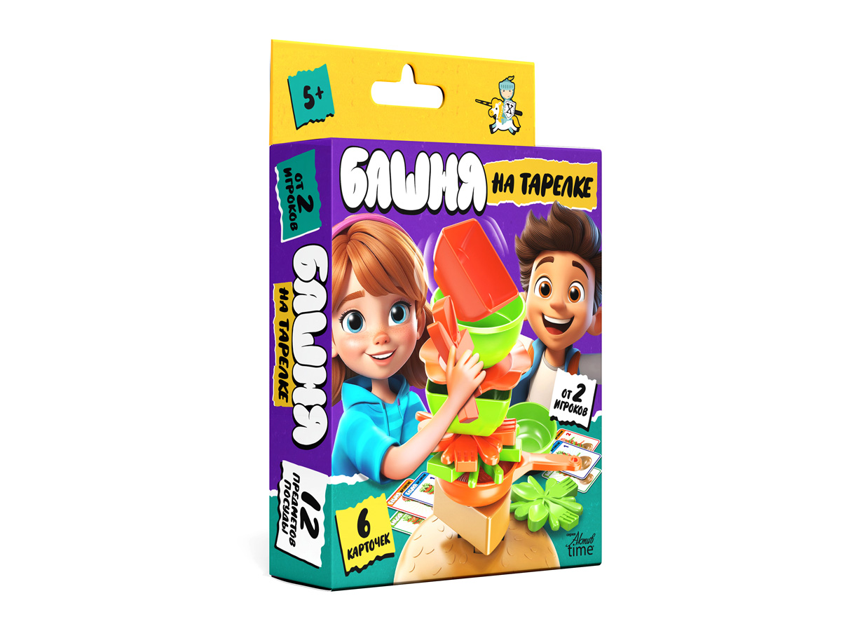 Настольная игра «Башня на тарелке» серия Aктив time