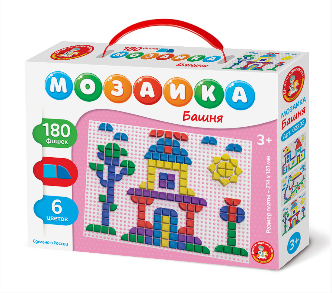Пластмассовая мозаика для маленьких Башня