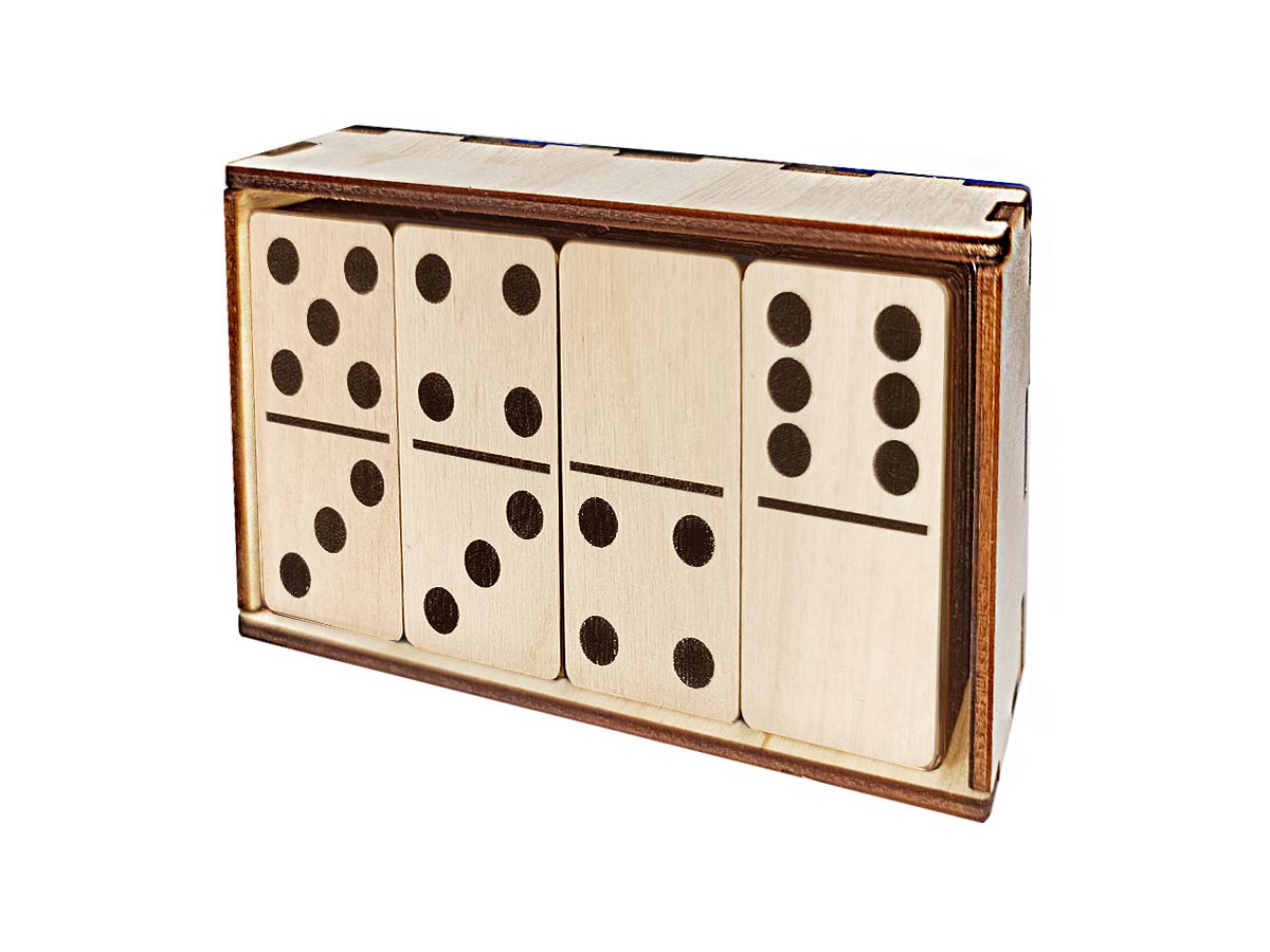 развивающее деревянное домино для детей Точки