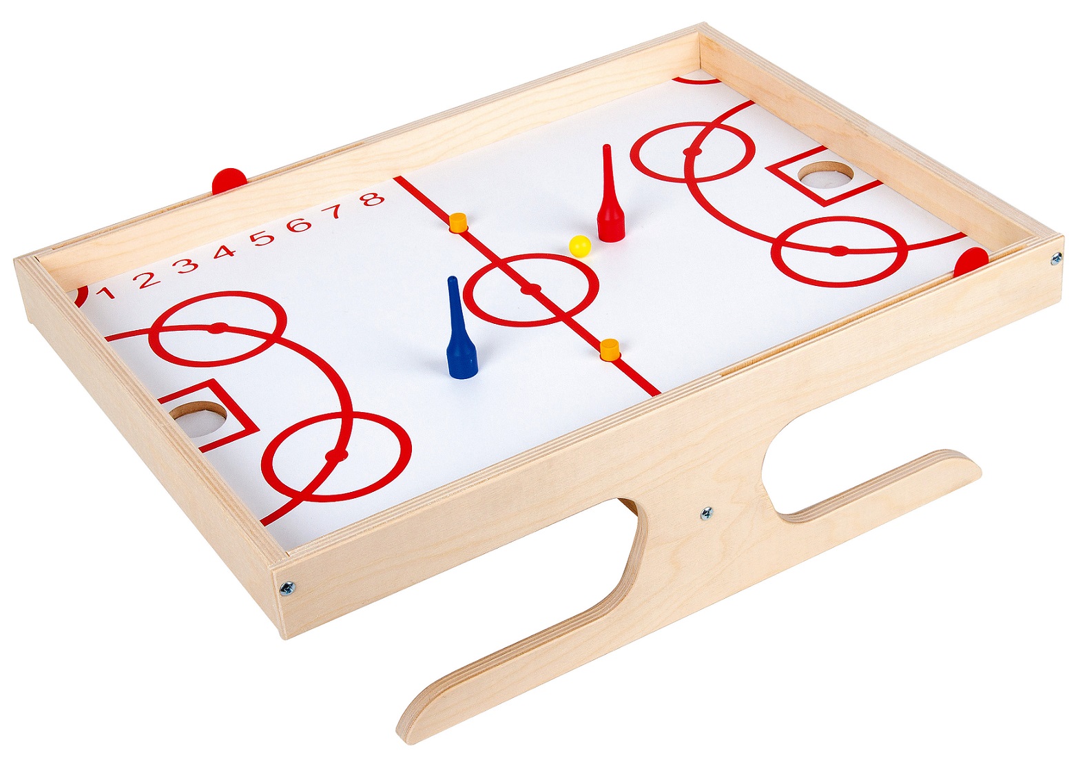 Настольная деревянная игра хоккей с мячом