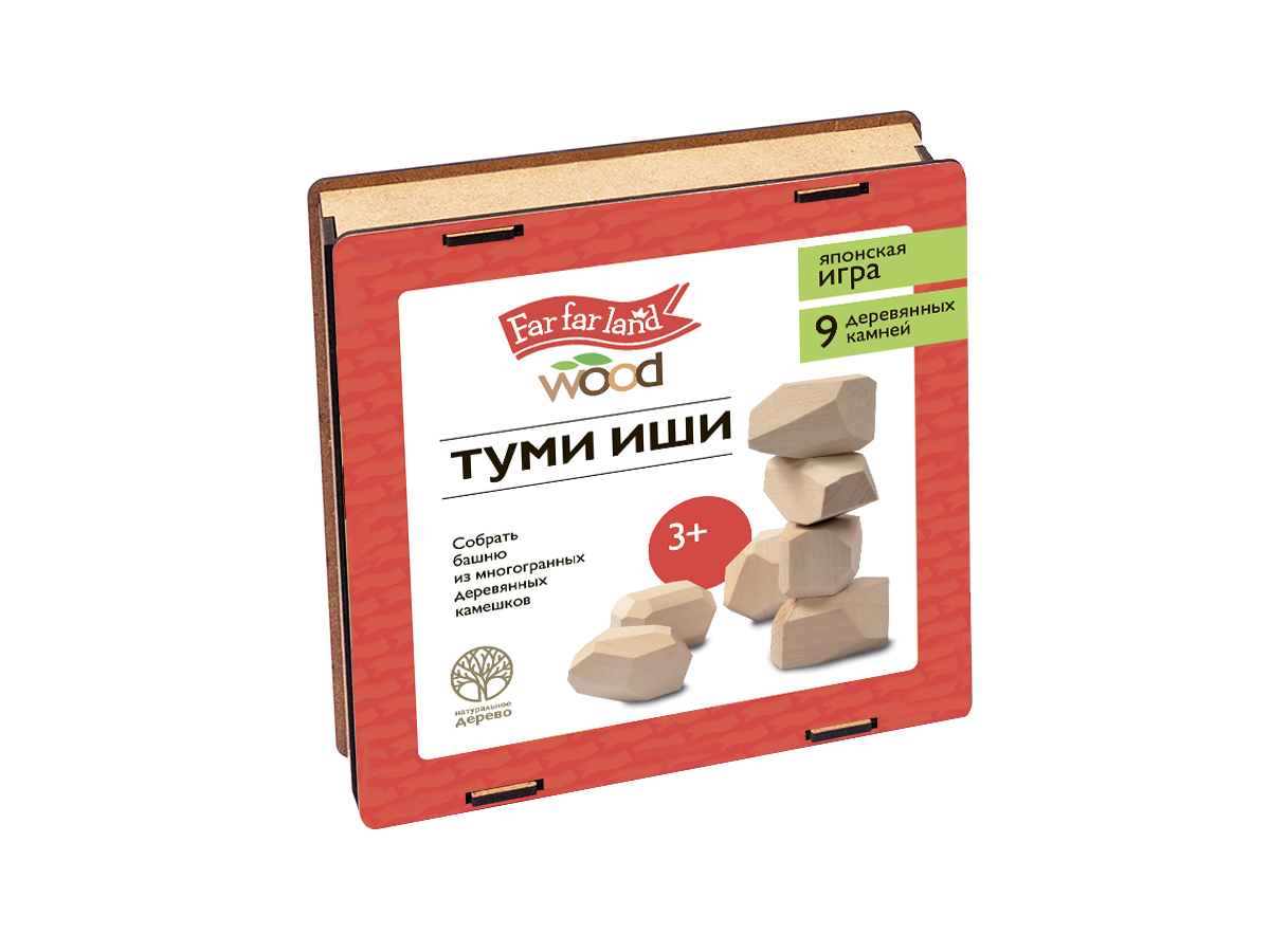 Детская японская деревянная развивающая игра Туми иши