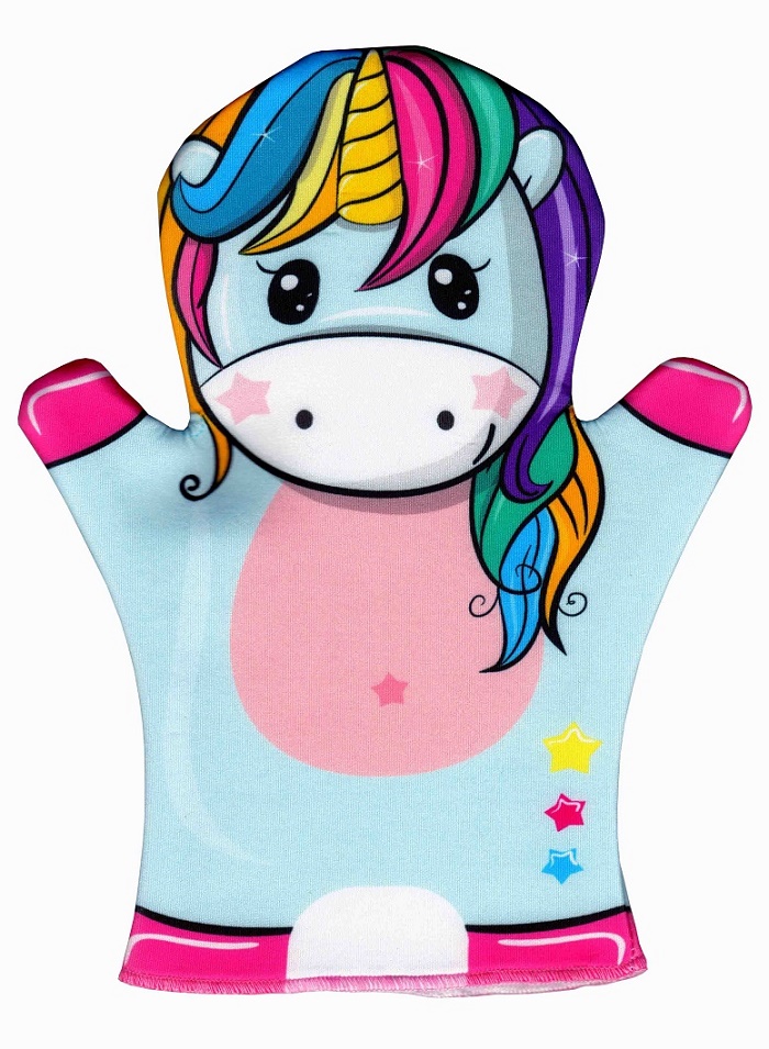 Кукла перчатка Единорог для кукольного театра би ба бо