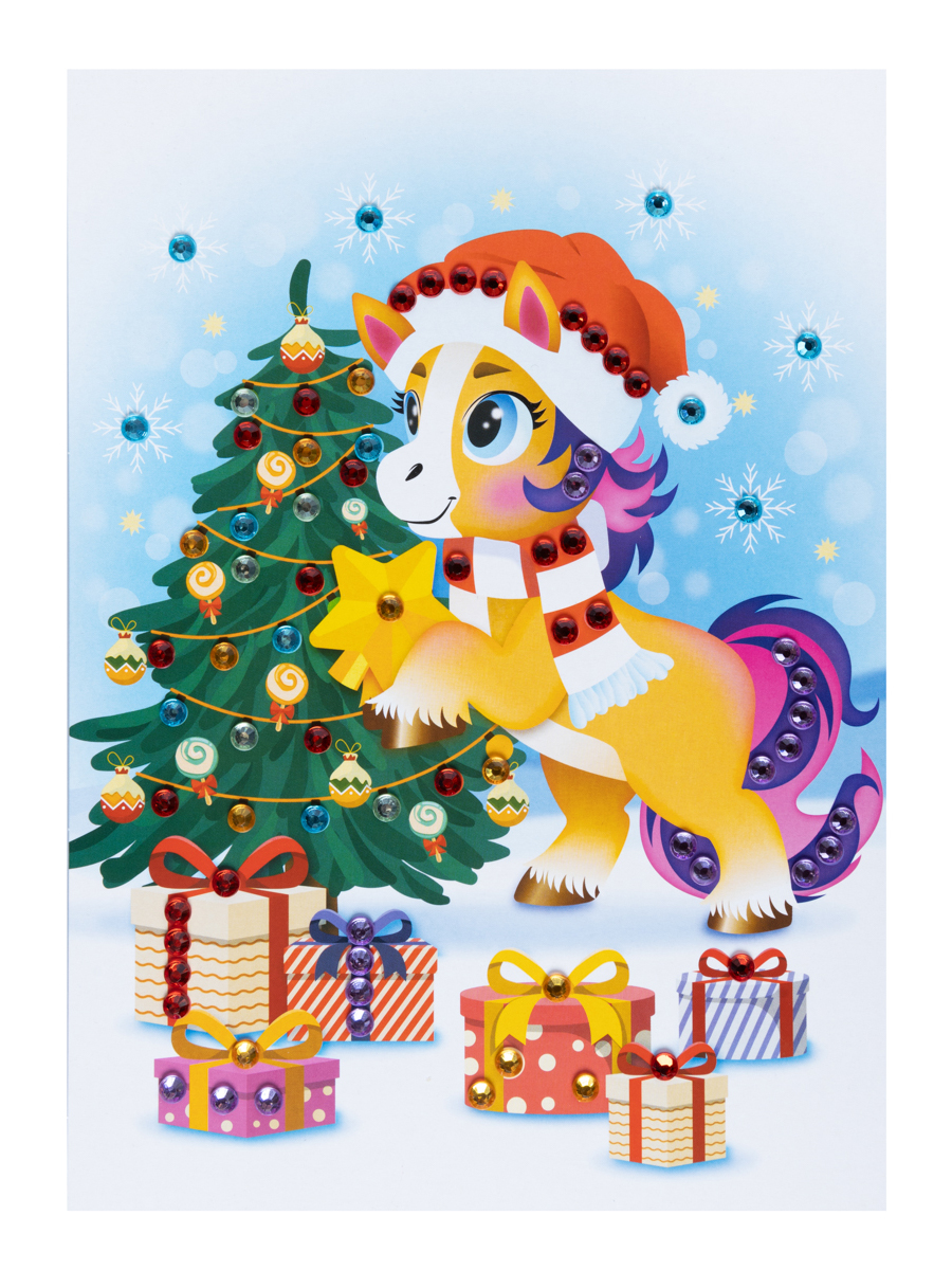 Рисунок из страз «Лошадка» (европодвес)