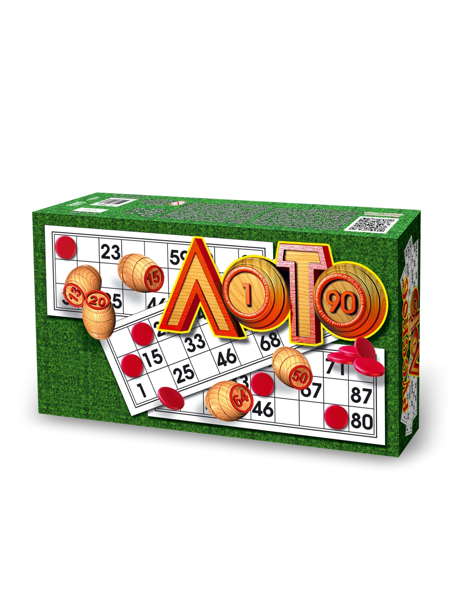 Настольная игра русское лото в картонной коробке