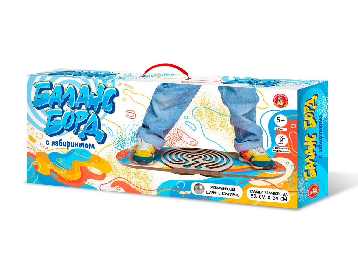 Скейт балансир для маленьких БалансБорд с лабиринтом