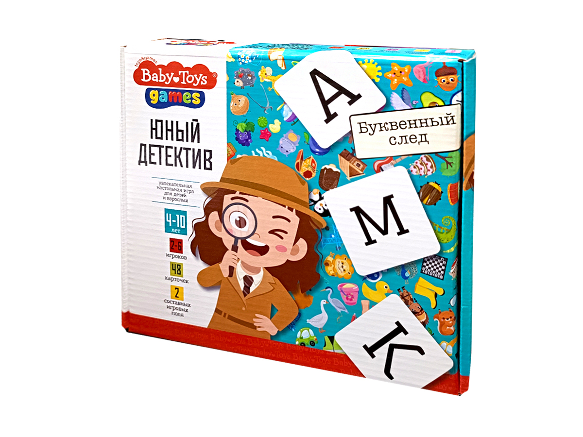 Настольная игра для детей Юный детектив Буквенный след