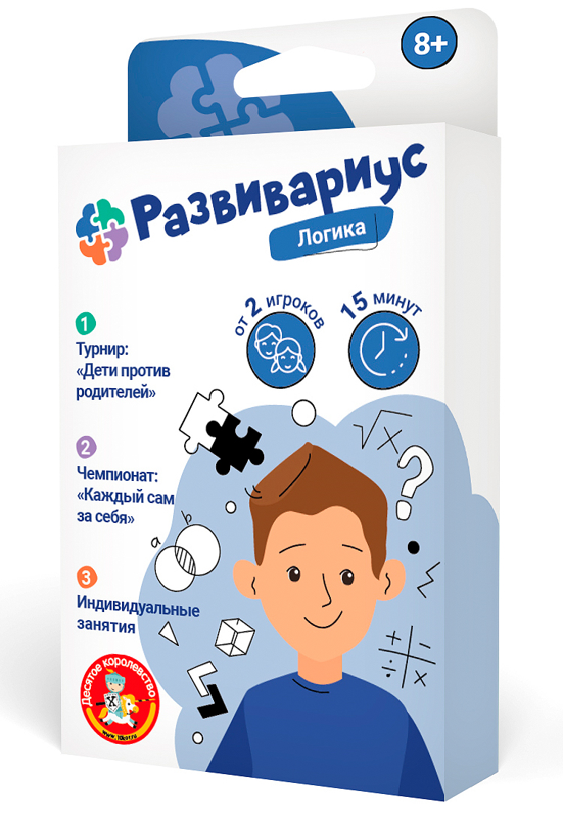Карточная игра для развития логики у детей «Развивариус»
