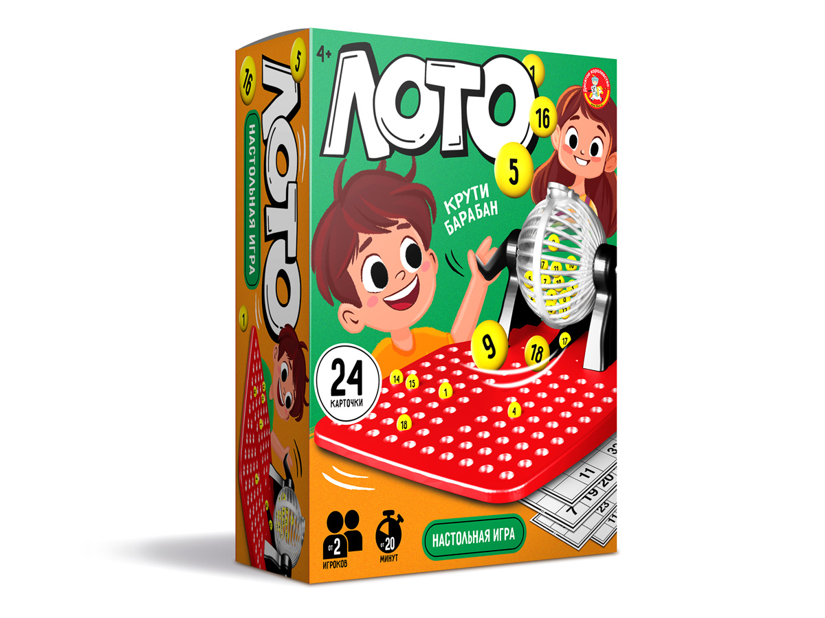Настольная игра «Лото» крути барабан