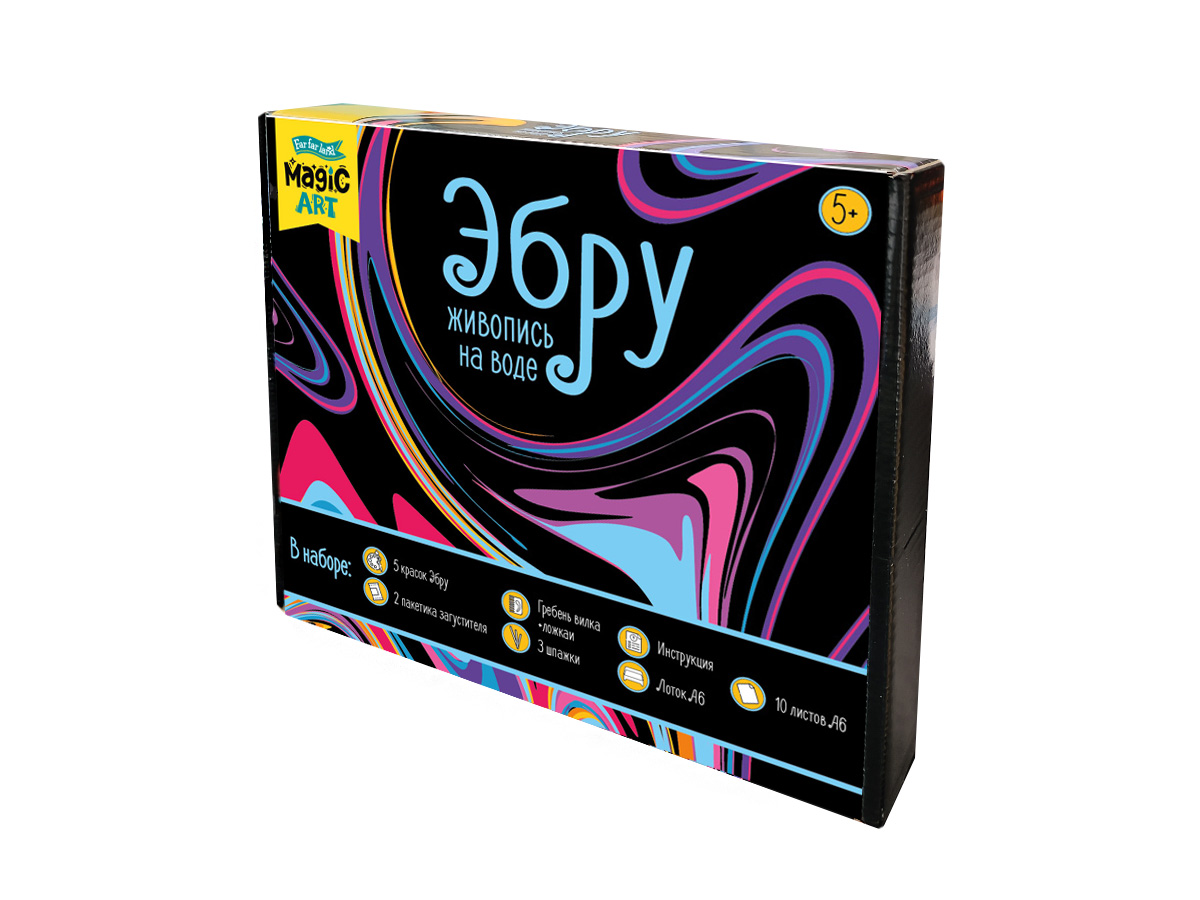 Техника Эбру (Лоток А6)