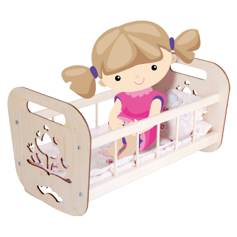 Кроватка для куклы «Надюша»