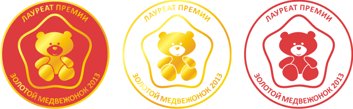 Знак лауреата премии Золотой медвежонок